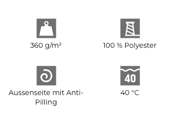 Fleece jacket effect