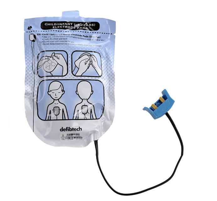 Electrodes Children Defibtech Lifeline AED