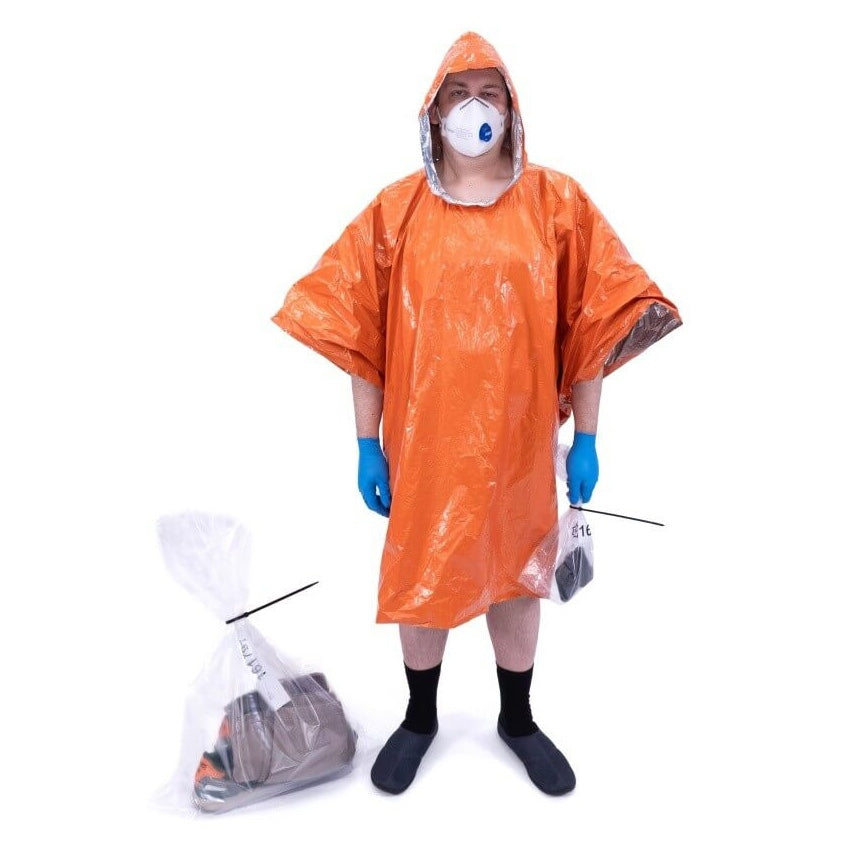 Minimalkleidungspaket vor Dekontamination